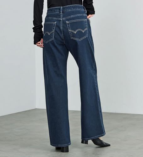  エドウィン イージーパンツ ジャージーズ デニムパンツ ストレッチ ゆったり JWE 25 レディース ブルー その他 フェイスケア