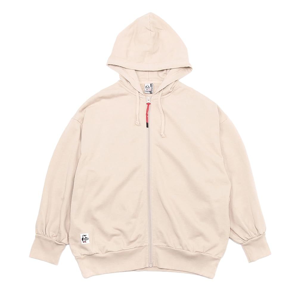 チャムス フード付きトレーナー Lady s Balloon Sleeve Zip Parka LP レディース Greige