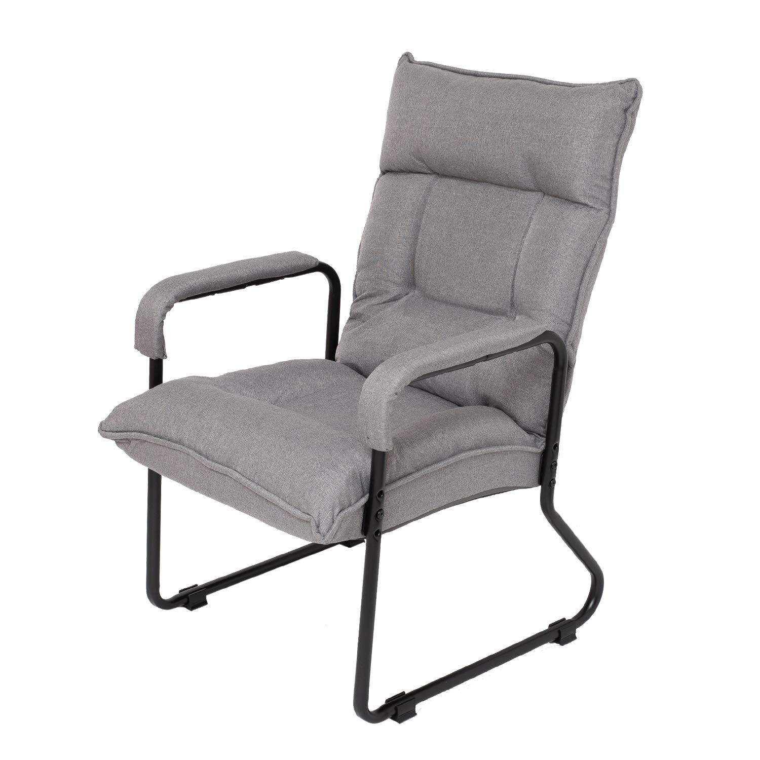 コーナン オリジナル 肘付 インテリア チェア グレー 座面高二段階調整可 座椅子 高座椅子 椅子 イス スツール