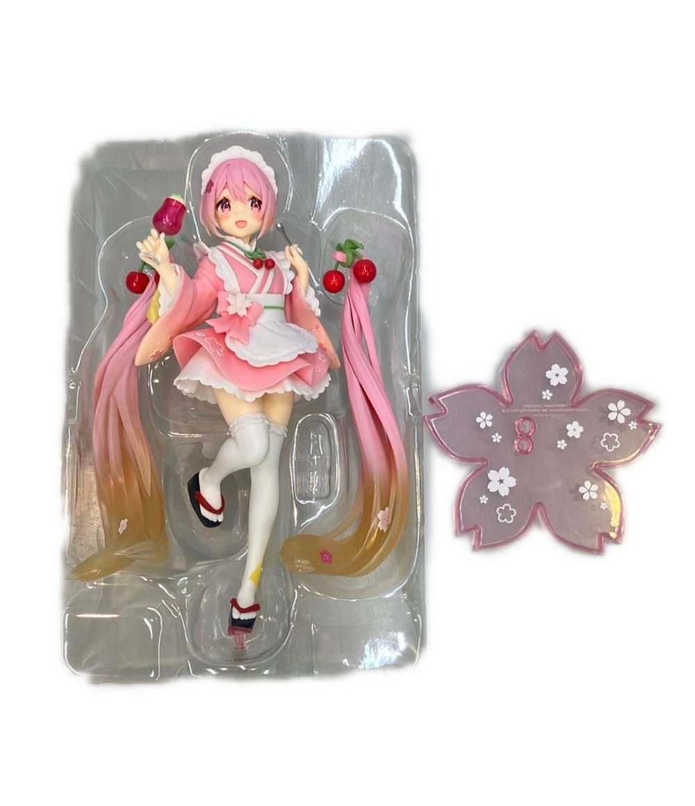 美品 タイトー 初音ミク careful 桜ミク 和風喫茶ver. フィギュア