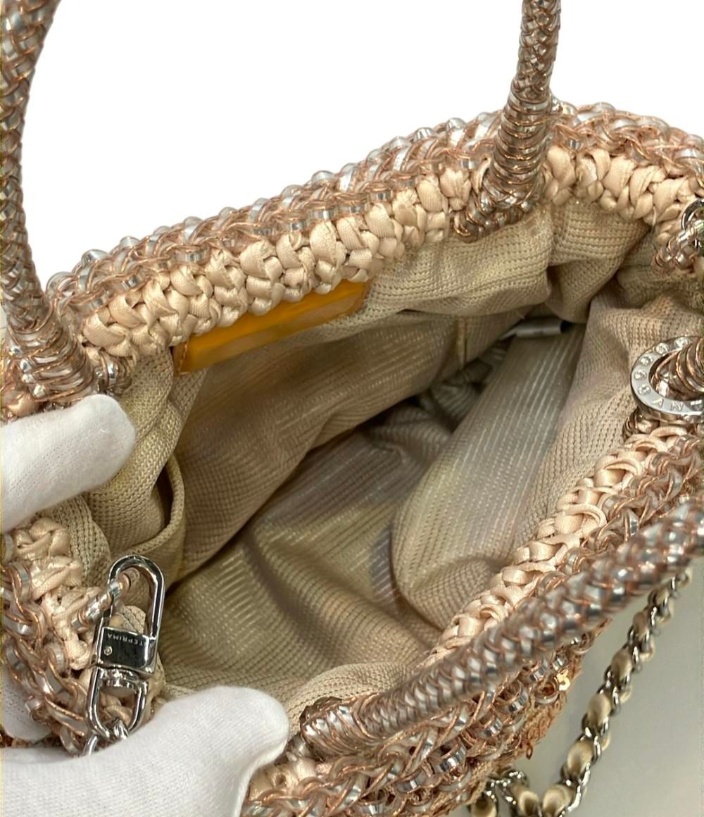 美品 アンテプリマ 2way ハンドバッグ チェーンショルダーバッグ 斜め