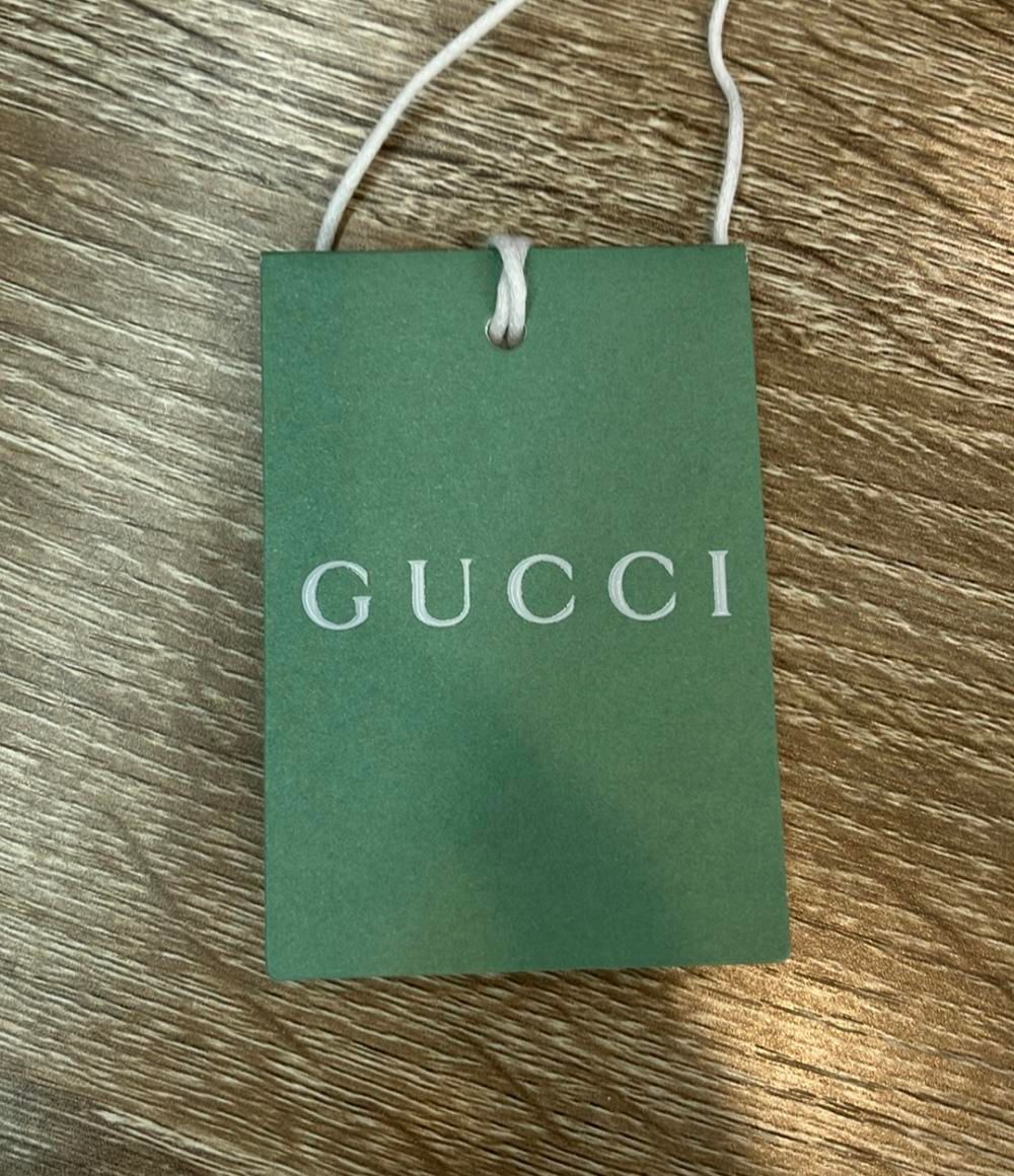 GUCCI Gロゴパターン 半袖ワンピース 36 美品 グッチ 半袖ワンピース GGパターンニットワンピース タグ付き