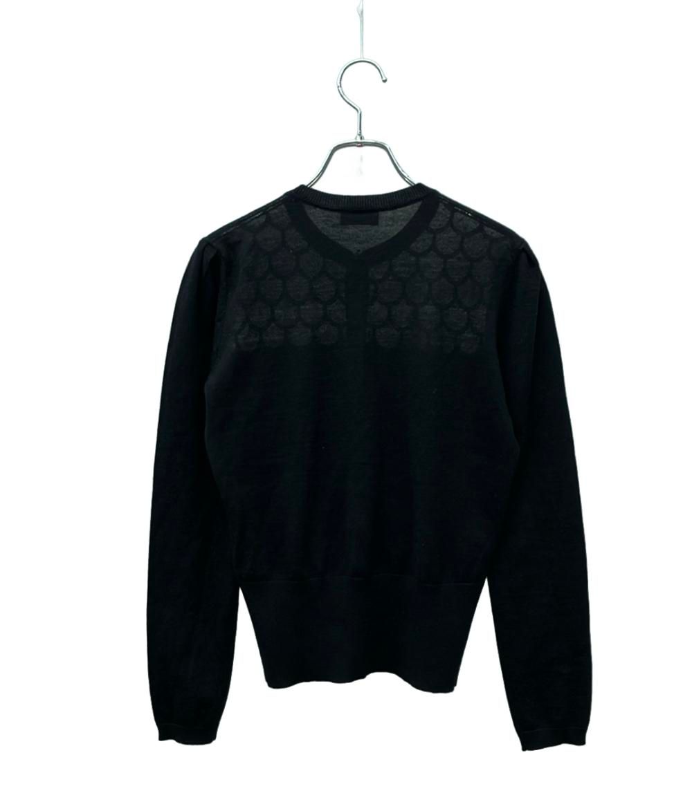 RED VALENTINO レッドヴァレンティノ ベロア襟 カーディガン 黒 RED