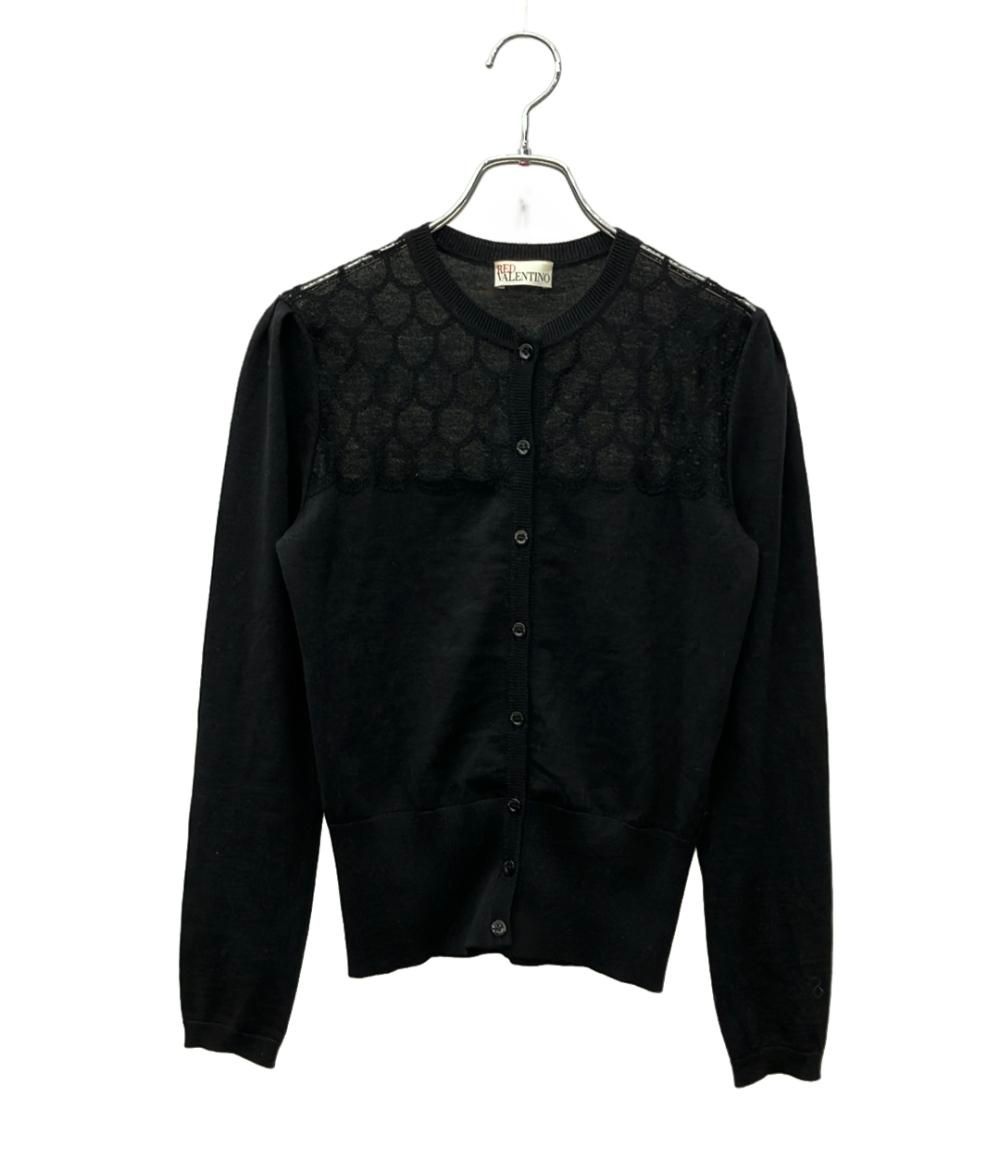 RED VALENTINO レッドヴァレンティノ　レース　カーディガン レッドヴァレンティノ 長袖カーディガン レース 切替 レディース SIZE
