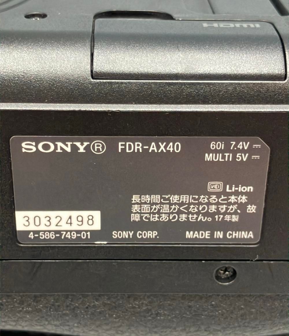  ソニー ハンディカム ビデオカメラ FDR AX 40 SONY その他 ビデオカメラ