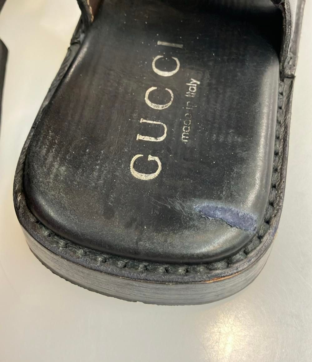 グッチ レザーサンダル シェリーライン メンズ SIZE 40 (25cm) GUCCI