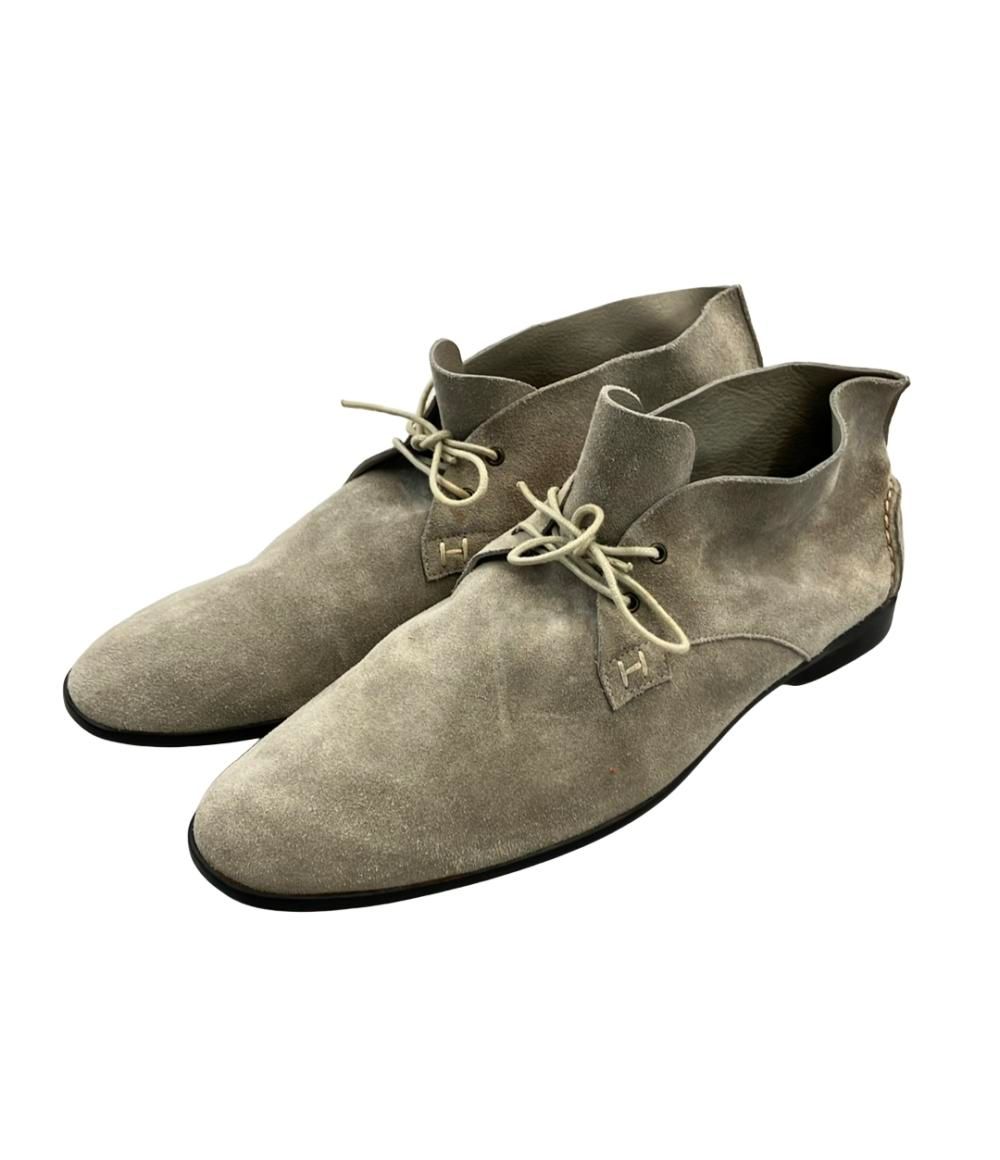 エルメス デザートブーツ スエード メンズ SIZE 42 27 cm HERMES