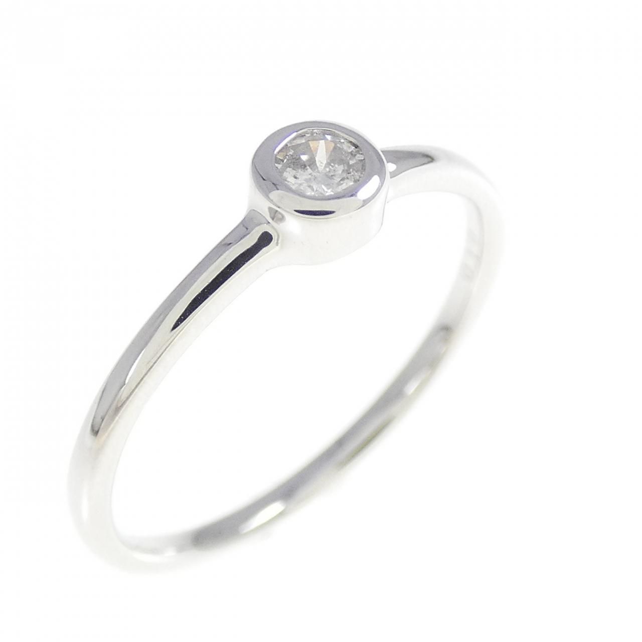 K10WG ダイヤモンド リング 0.10CT