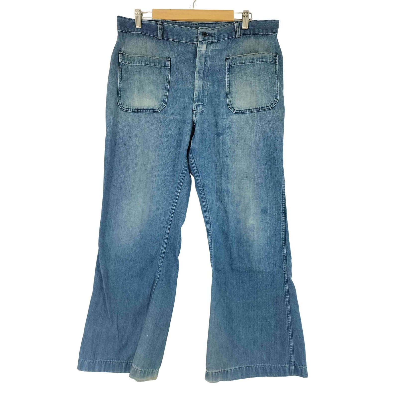 ユーエスネイビー U.S.NAVY 70-80S デニムフレアセーラーパンツ