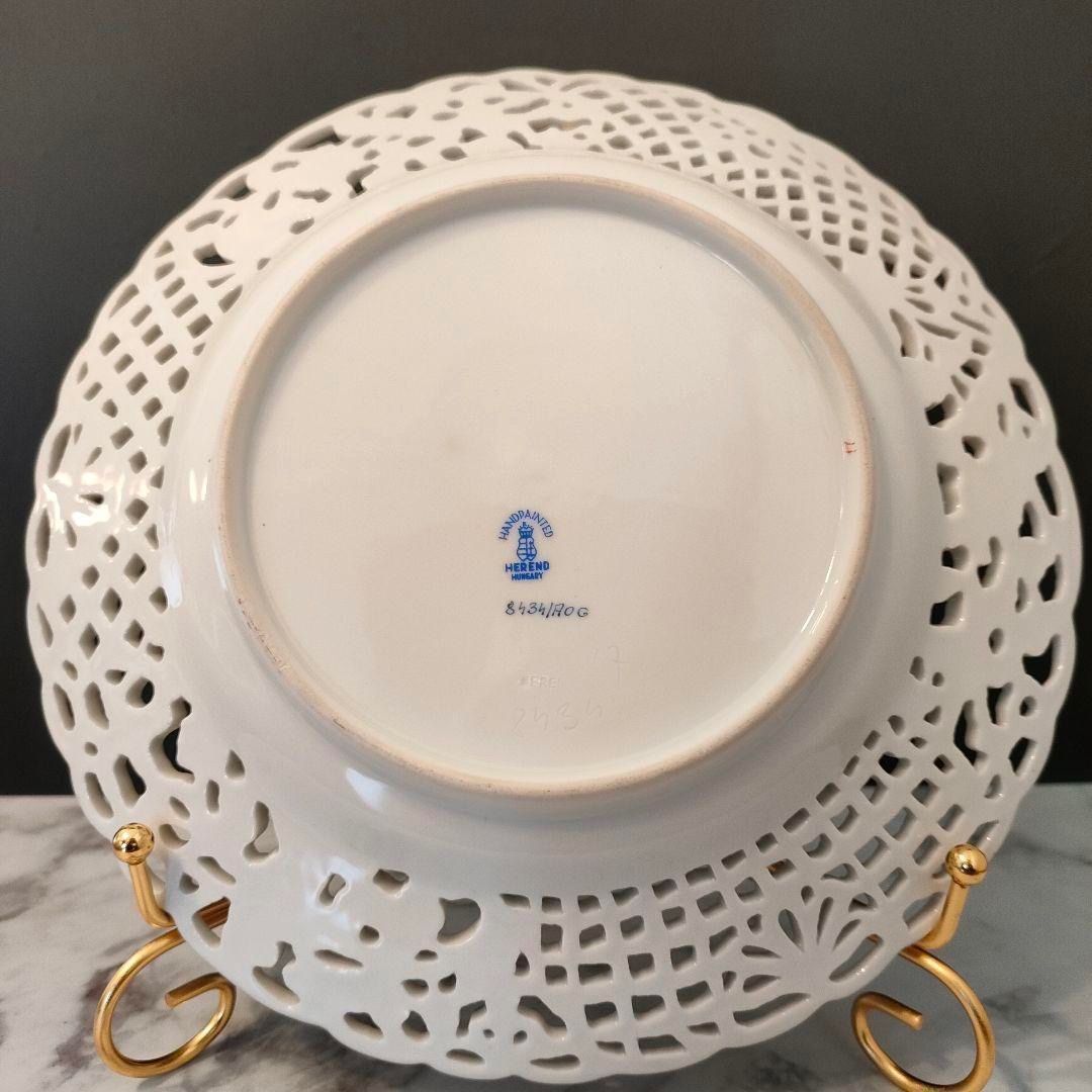 ヘレンド アポニー プレート オープンワーク メッシュ オレンジ 透かし ピアス ヘレンド アポニー オレンジ 透かし プレート ピアス メッシュ