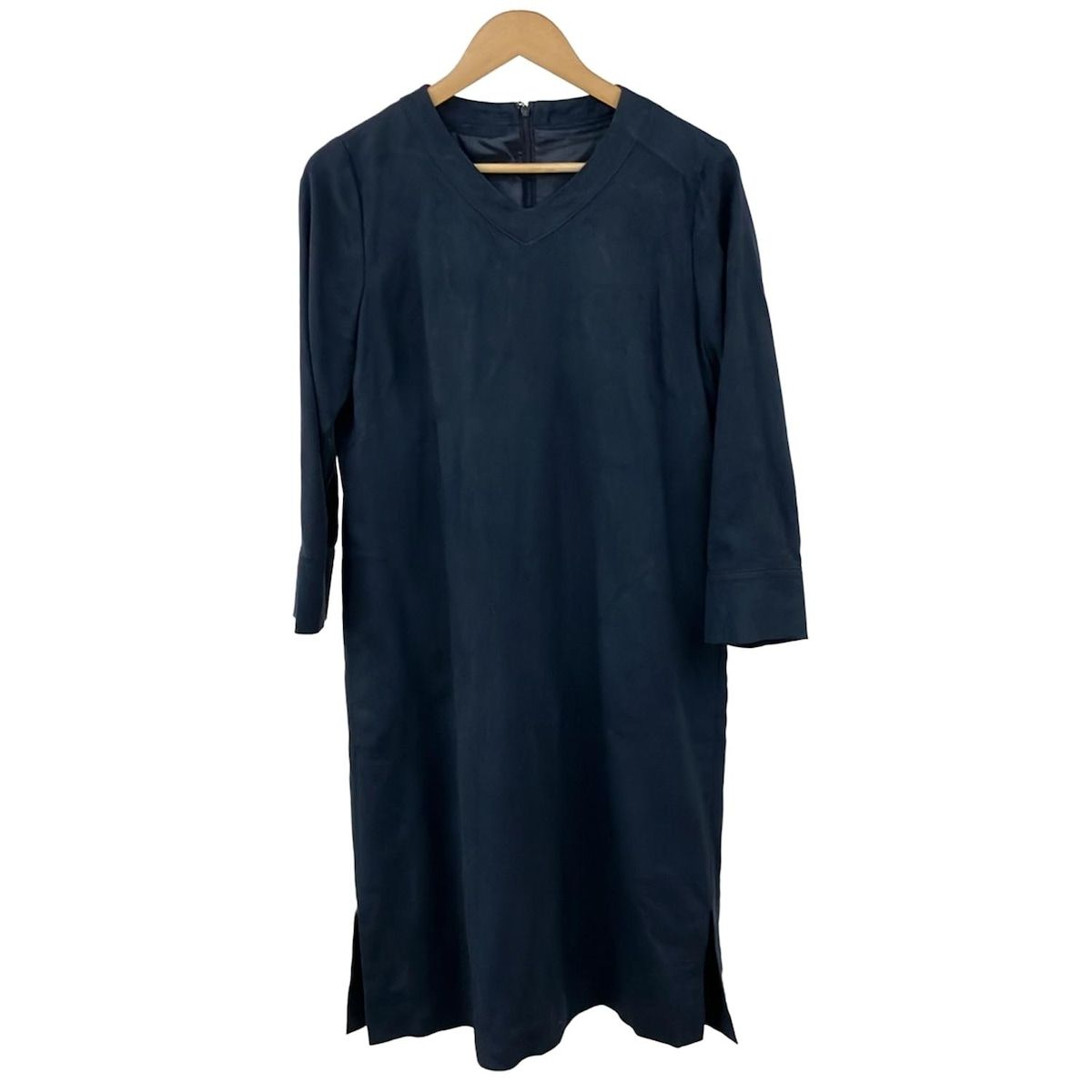 美品　Leilian レリアン　ネイビー 長袖 レース　ワンピース　サイズ11 Leilian(レリアン) ワンピース サイズ11 M レディース美品 - ダーク