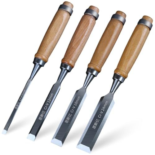 SALUDABLE 彫刻刀 ノミ 工具 DIY 木工 平ノミ 木彫細工 大工 道具