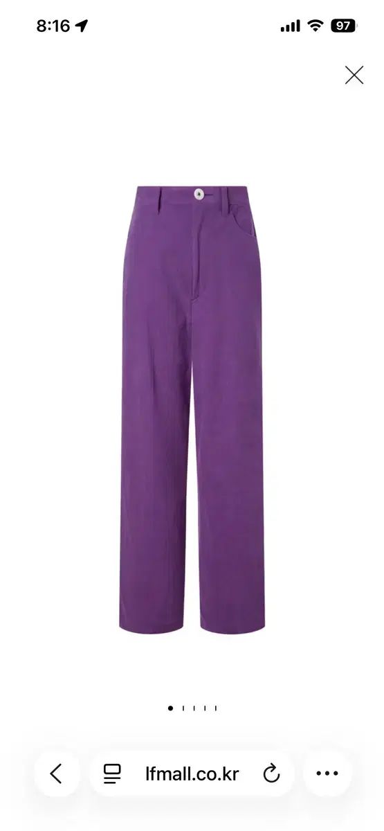 ナゴンス エンポール 系 パープル コーデュロイ ワイド パンツ