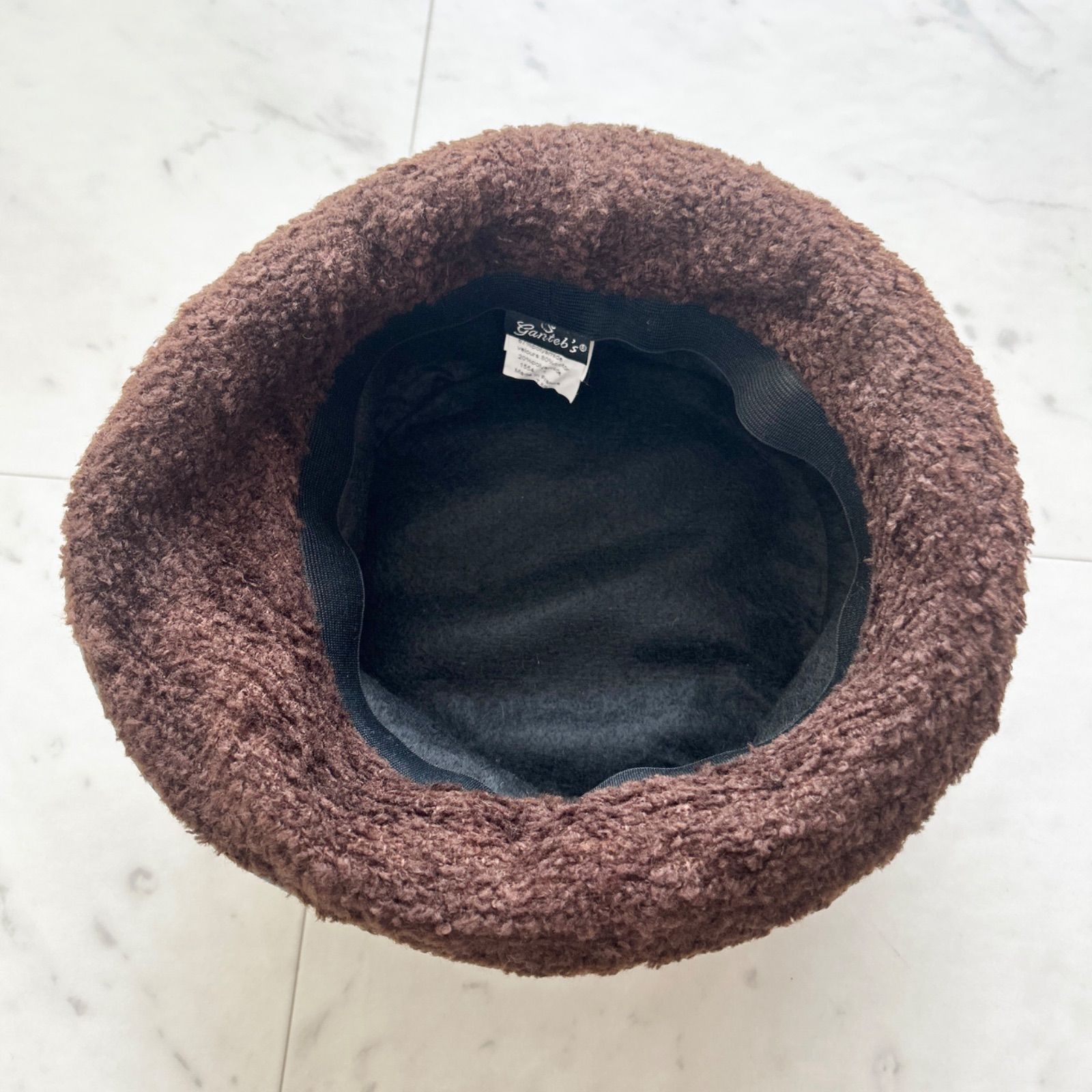 Ganteb's フランス製 異素材ミックス ハット 帽子 個性的 オリエンタル