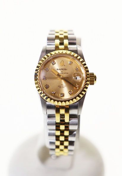 アベイシングエイプ A BATHING APE BAPEX TYPE6 SILVER GOLD 自動巻き 