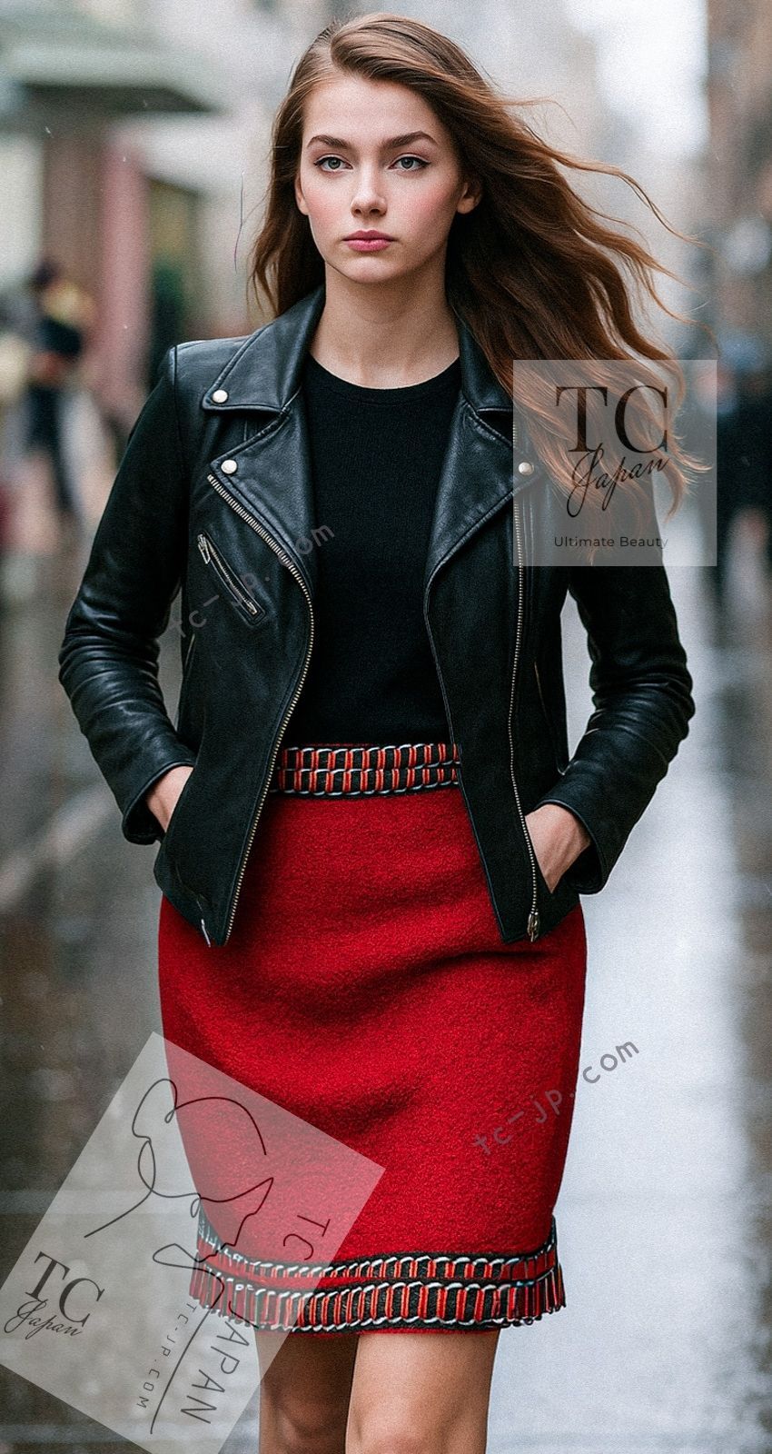 Sasaです。正規品 シャネル スカート ヴィンテージ シャネル スカート CHANEL ヴィンテージ スーパーモデル レッド ウール