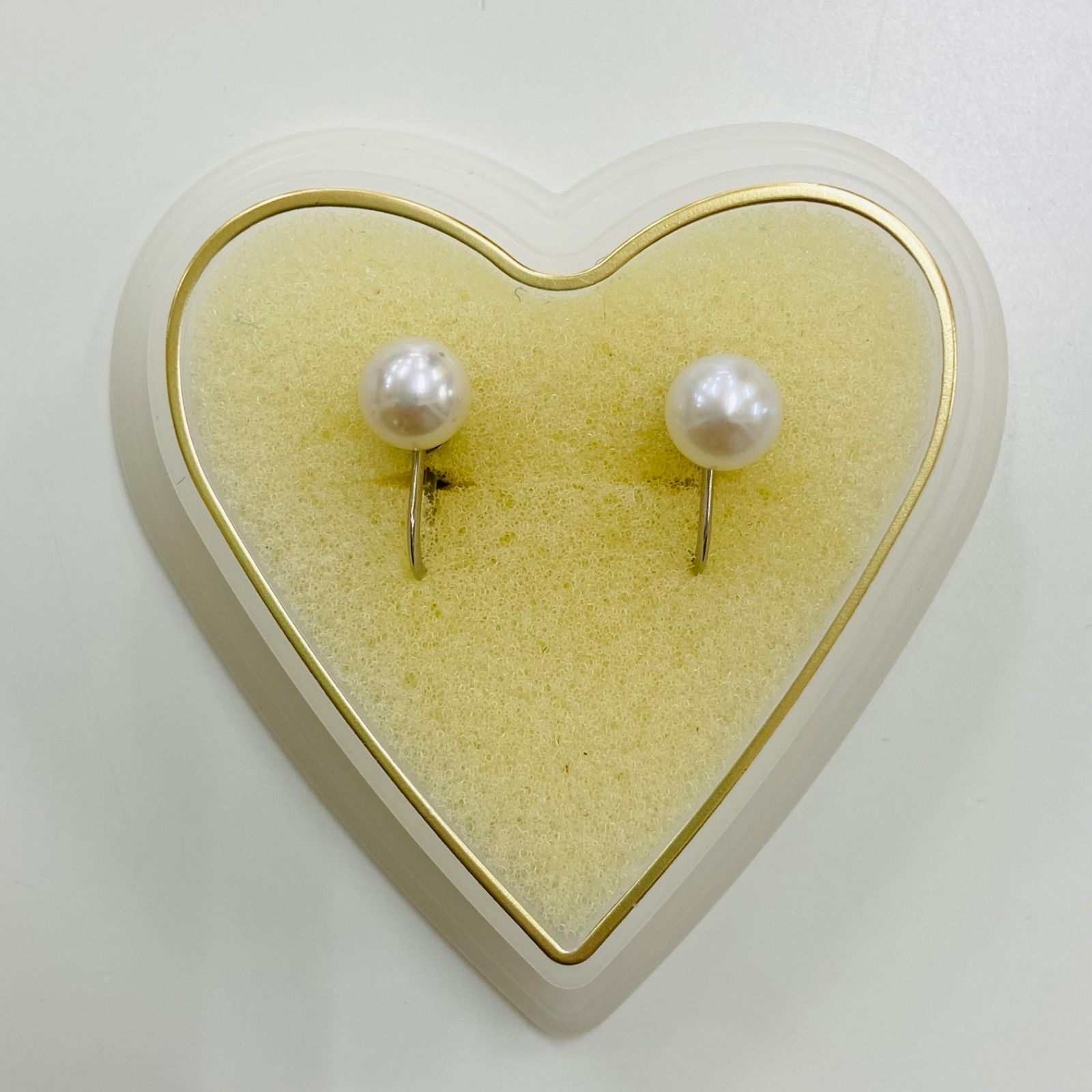 美品】TSUTSUMI ジュエリーツツミ パール プラチナ イヤリング pt900 
