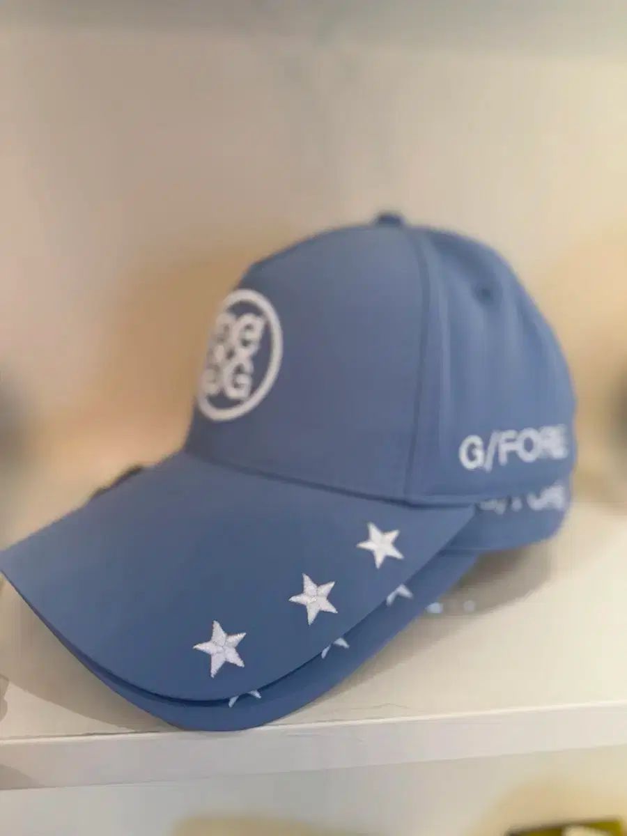 G FORE 星 刺繍 ベースボールキャップ ブルー