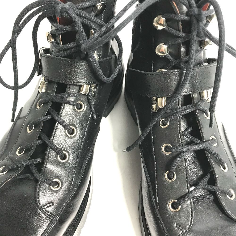 Hermès 黒 レザー ブーツ　　36ハーフ 名東】【HERMES】エルメス ショートブーツ ジェイミー 黒 ブラック 36