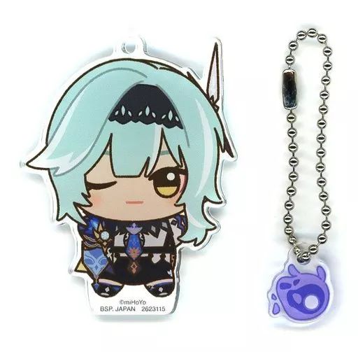 中古】雑貨 エウルア L(小さな仙霊・紫苑) ちびぐるみアクリルプレート