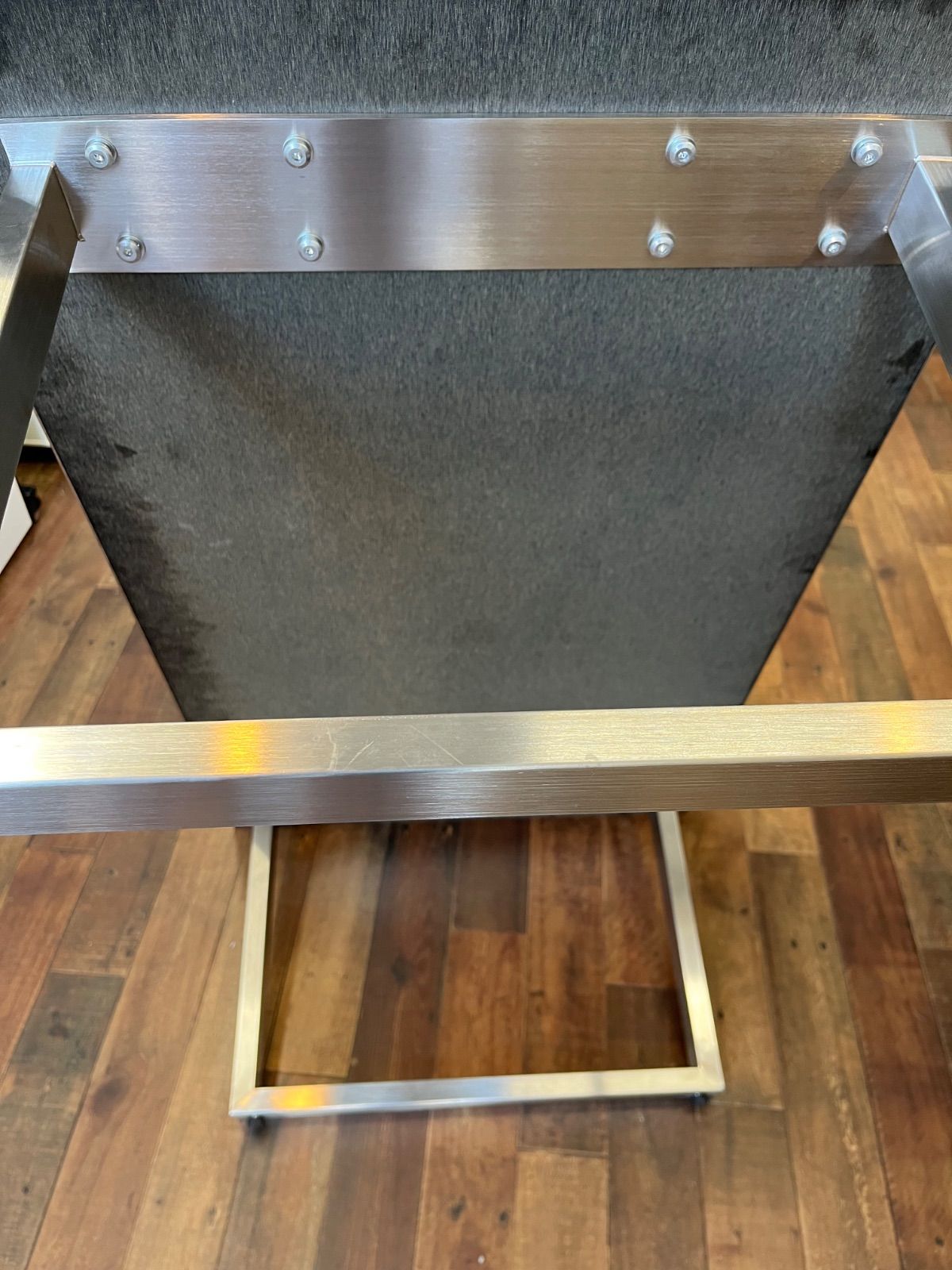 美品】かなでもの THE LOW TABLE リノリウム天板 ステンレス脚 - メルカリ