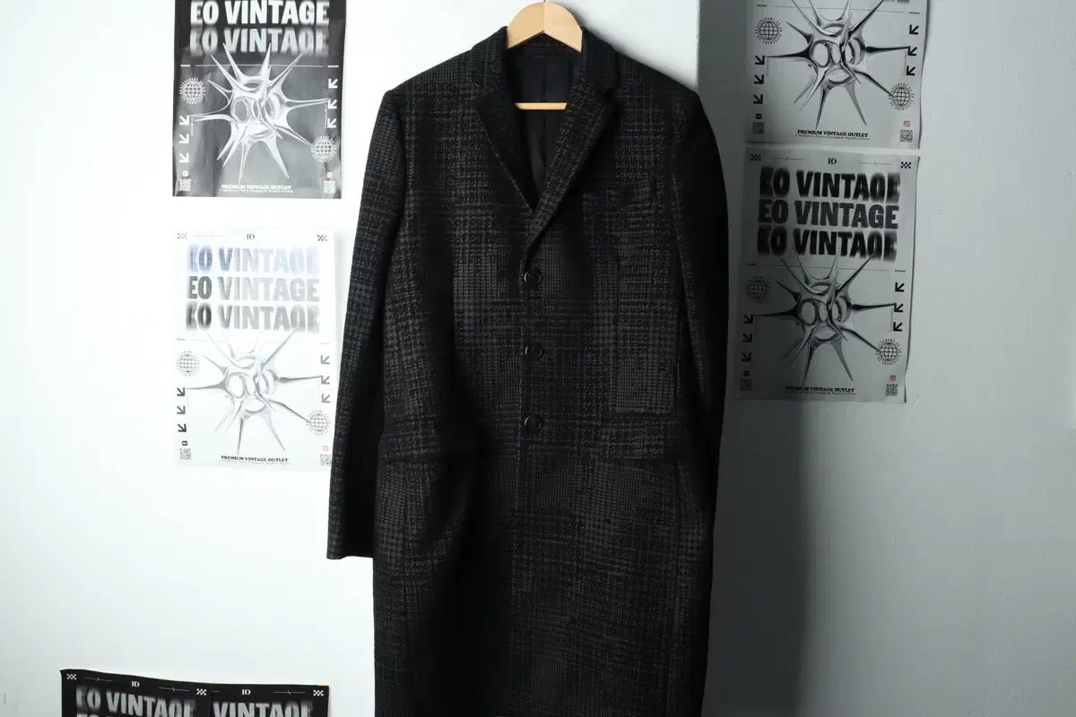 XL ジバンシィ コートジャケット CHECK パータン ダークグレー - 16153