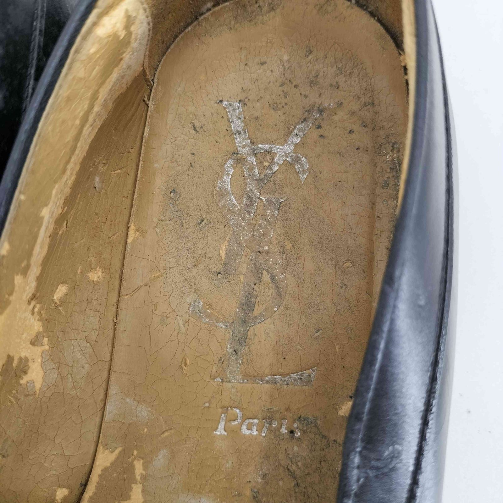 イヴサンローラン Yves Saint Laurent レザー ペニーローファー メンズ