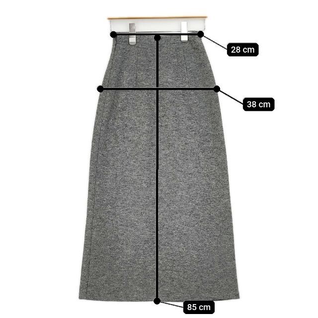 JURGEN LEHL J0144US531 ウールシルク ロングスカート グレー