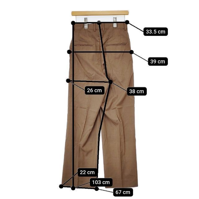 AURALEE SUPER FINE TROPICAL WOOL SLACKS 定価39600円 A23SP08WT