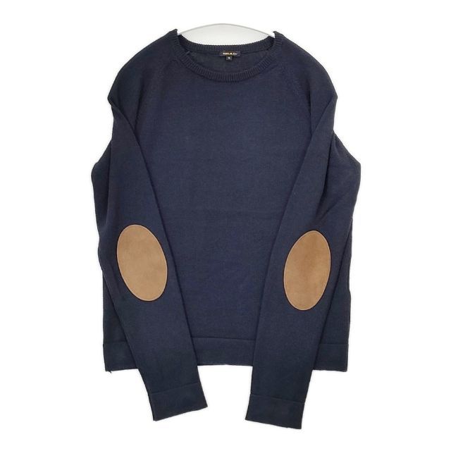R&D.M.Co- カシミヤ混 エルボーパッチ セーター ニット ネイビー レディース オールドマンズテーラー【】5-1116T∞