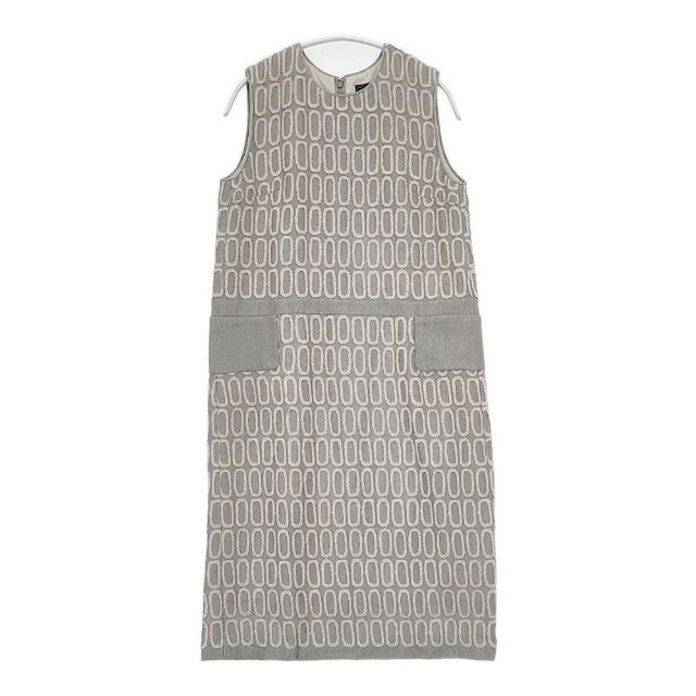 mina perhonen grass window 刺繍 ra3005 ウールノースリーブドレス ワンピース グレー レディース ミナペルホネン【中古】5-1116T∞ mina perhonen grass window 刺繍 ra3005 ウールノースリーブドレス