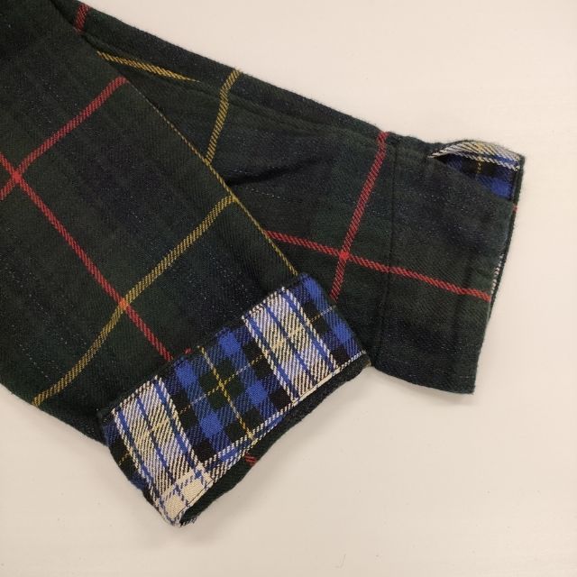 45R/45rpm ジンバネルチェックのフリルカシュクール ブラウス 卸売