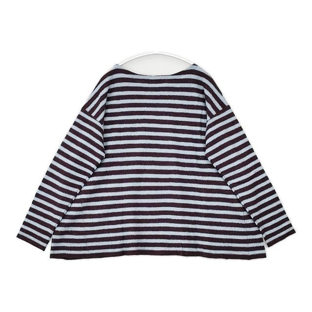 45R/45rpm フロート縮絨ボーダー馬比古ブラウス 定価27500円 セーター