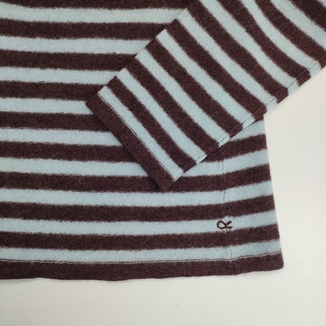 45R/45rpm フロート縮絨ボーダー馬比古ブラウス 定価27500円 セーター