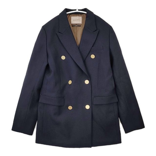 BEAMS LIGHTS ビームス ライツ テーラード ジャケット BEAMS LIGHTS ウール ダブルテーラード ジャケット 定価42900円 紺ブレ