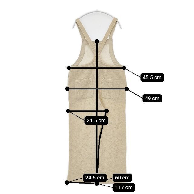 nest Robe 01214-1013 ウール裏毛起毛 オーバーオール サロペット 21AW