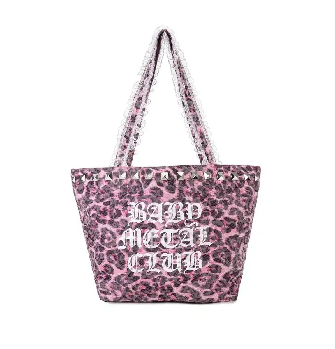 Babymetalclub レース レオパード スタッズ バッグ ギャル