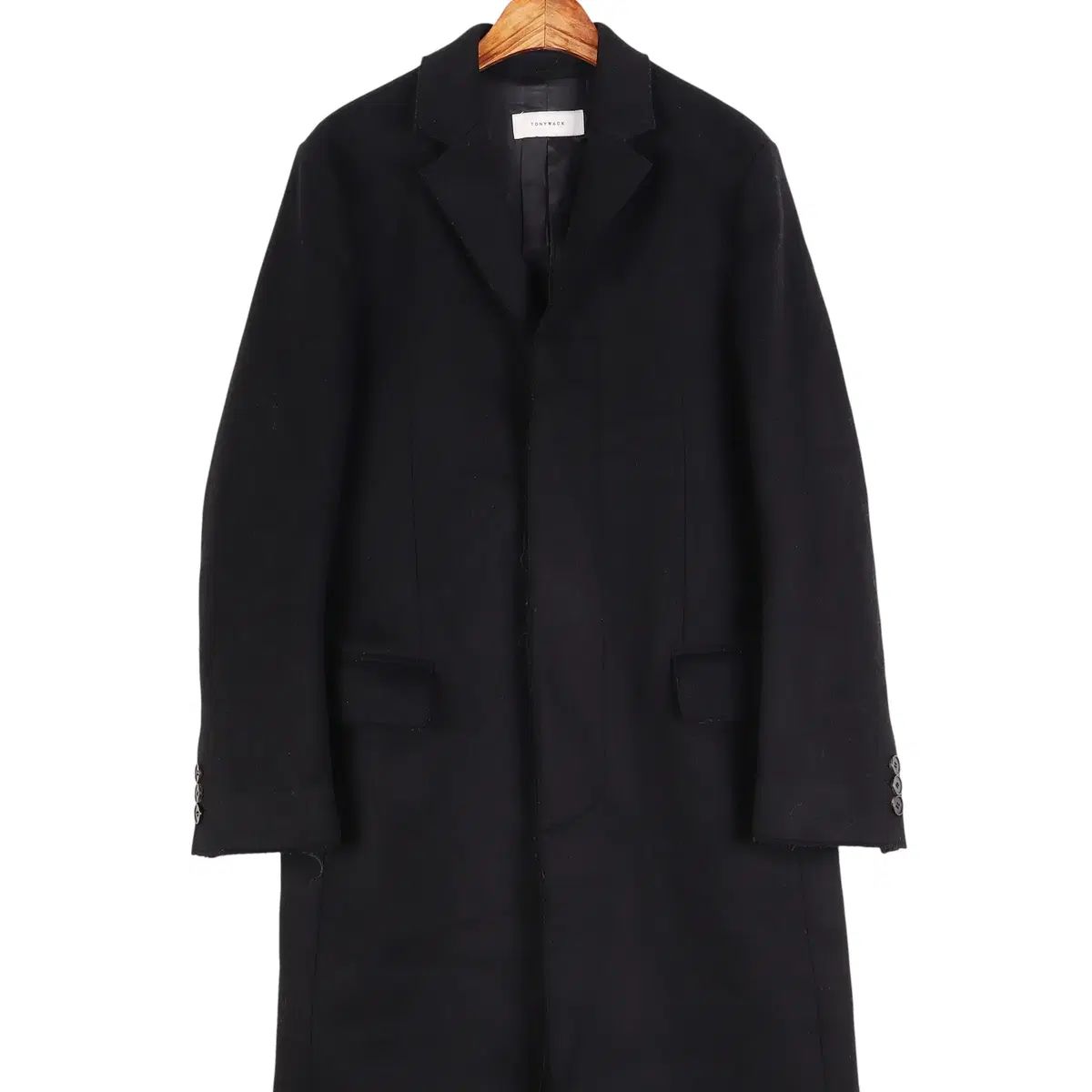 トニウェーク クルーネック カシミア ブレンド ロング コート M k 1400
