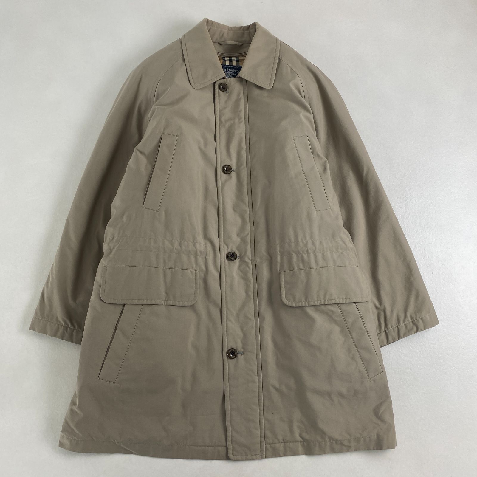 バーバリー ダウンジャケット ノバチェック 中綿ライナー 2way ジップ