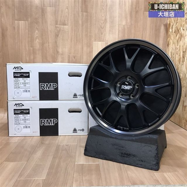 アウトレット MID RMP 820 F 18インチ 7 J 50 5 H 100 ホイール 4本 CT プリウス シエンタ カローラツーリング 86 BRZ 002