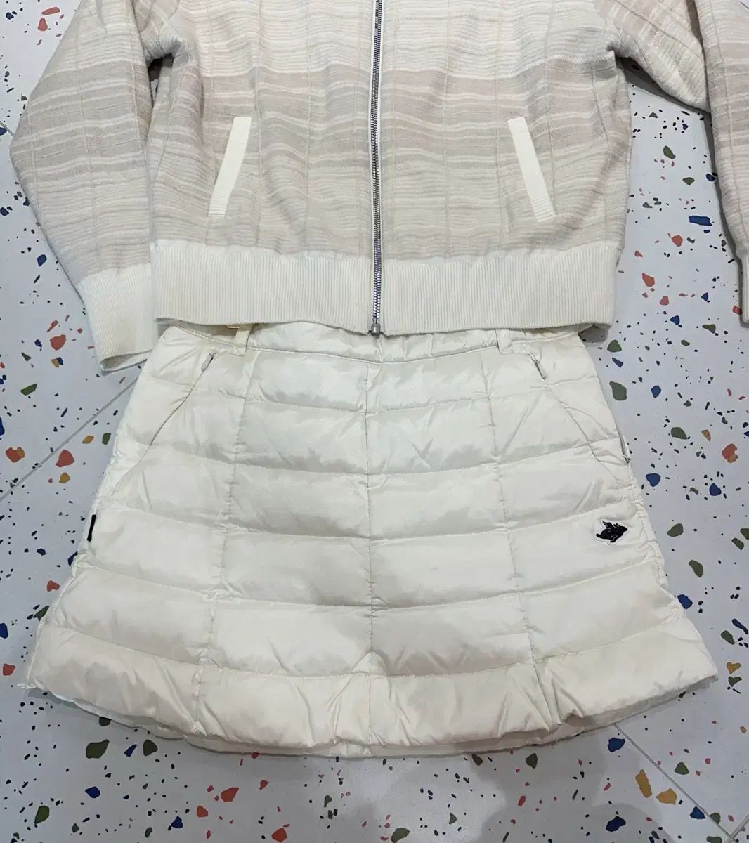 パーリーゲイツ フィットがとてもかわいいグース ダウン スカート