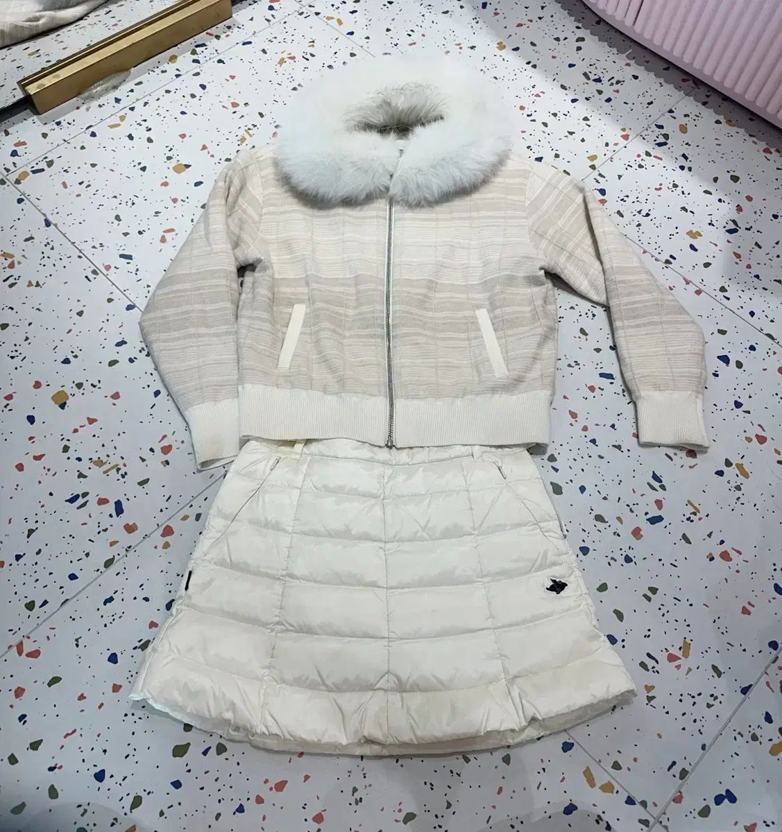 正規品/パーリーゲイツ)フィットがとてもかわいいグース ダウン