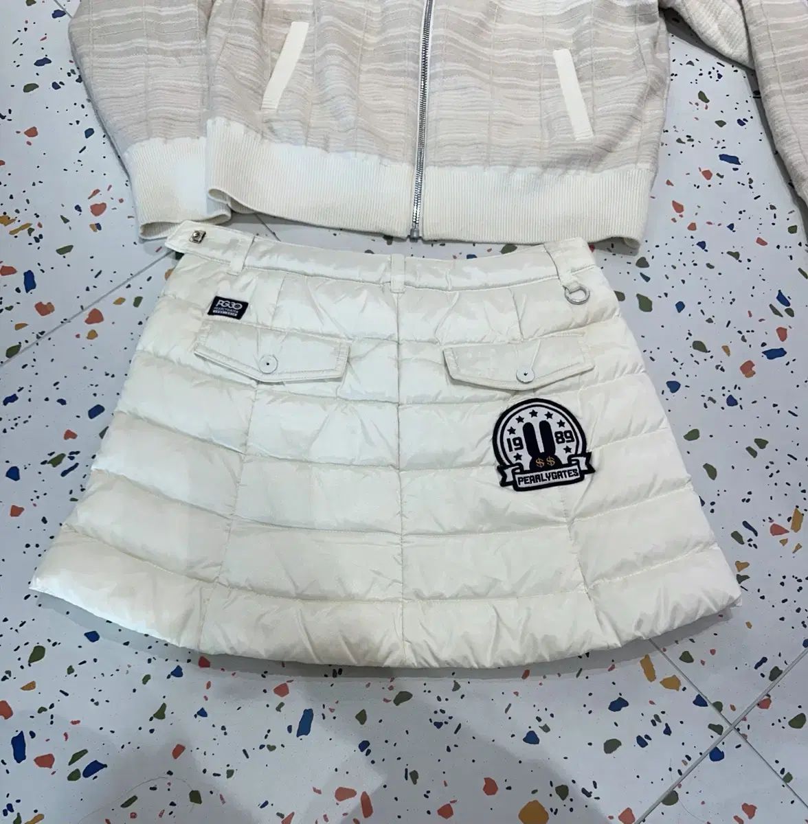 正規品/パーリーゲイツ)フィットがとてもかわいいグース ダウン