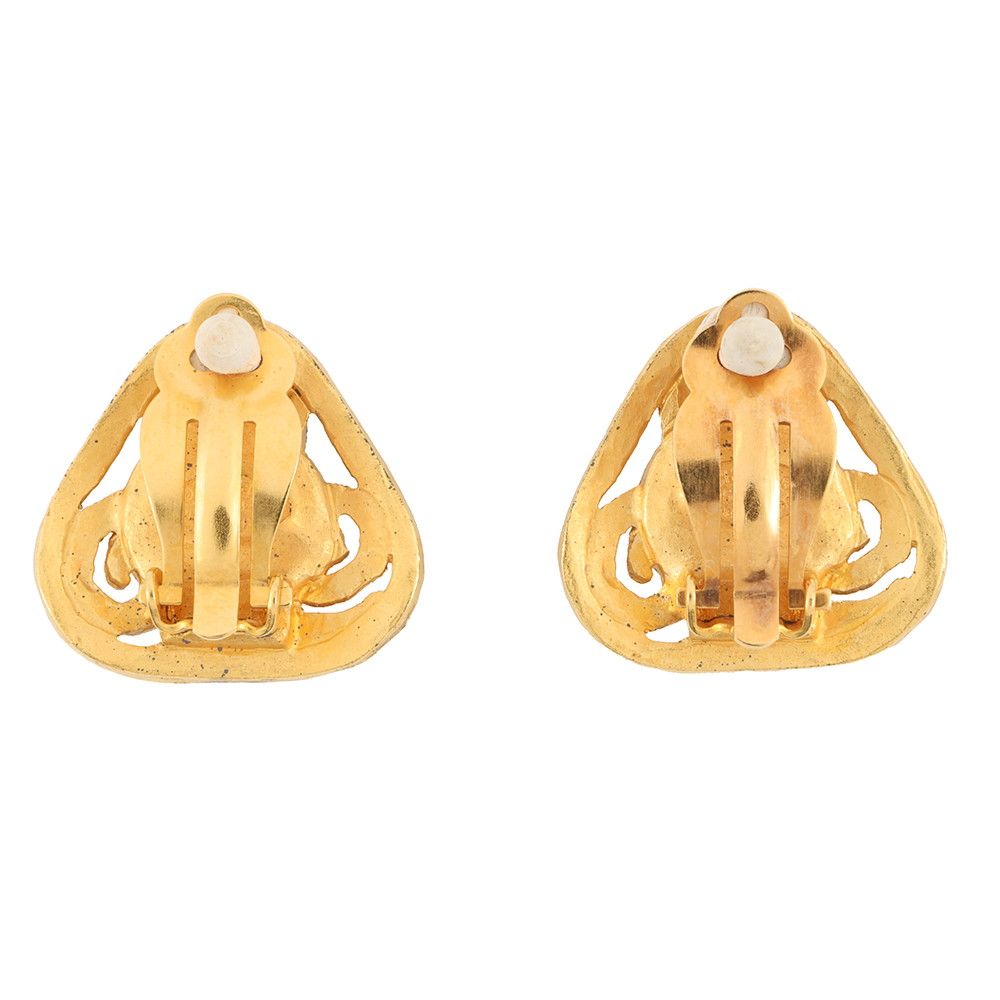 シャネル イヤリング ココマーク フェイクパール メタル 95P CHANEL