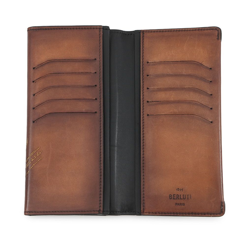 ベルルッティ 長財布 エスパス スクリットレザー ロングウォレット