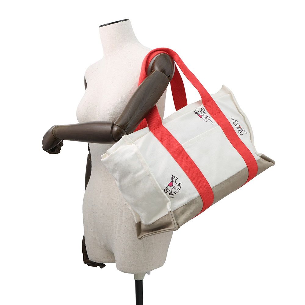 エルメス マザーズバッグ アダダ キャンバス 馬モチーフ HERMES トート