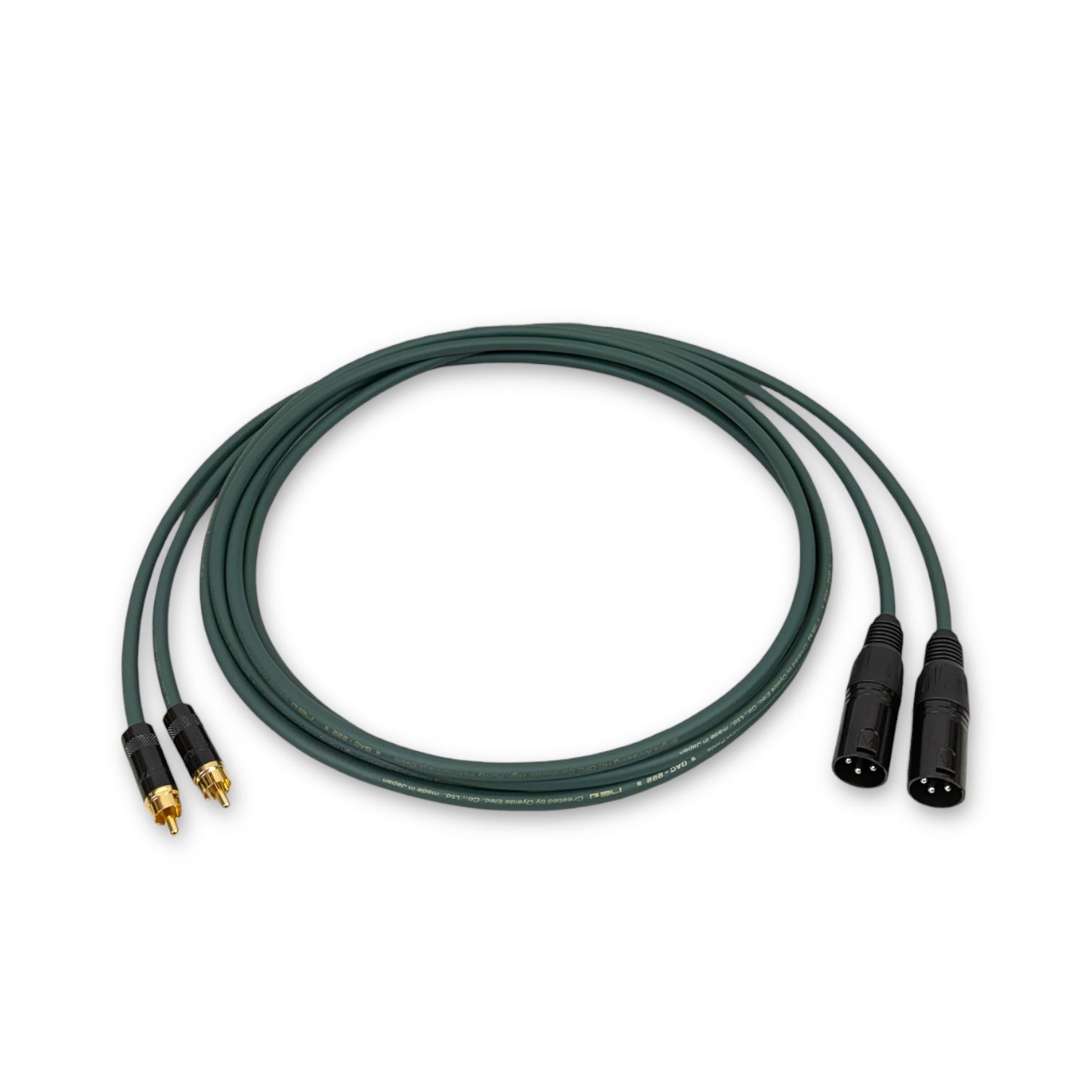 Oyaide QAC222 2m 2本 OYAIDE QAC-222 RCA 公式 XLR ケーブル 2m 2本セット