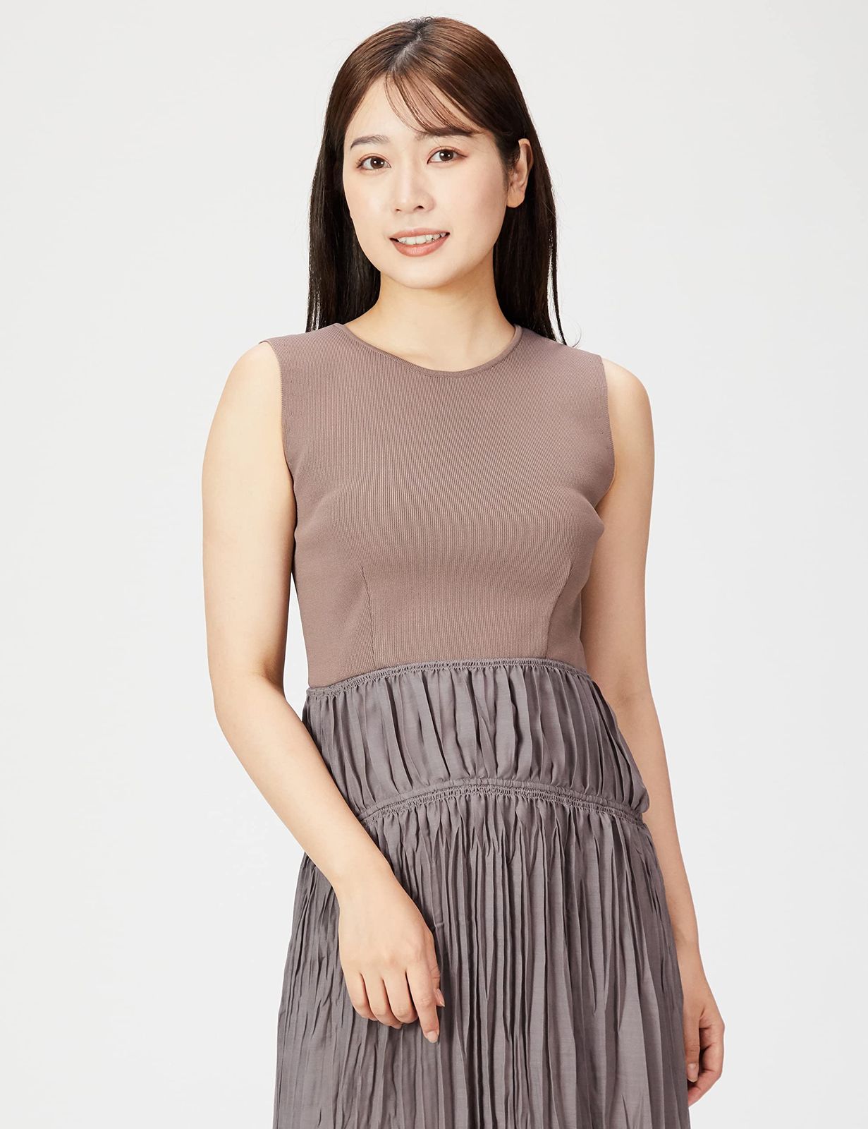  リリーブラウン ウィロープリーツドッキングニットワンピース レディース MOC F その他 フェイスケア