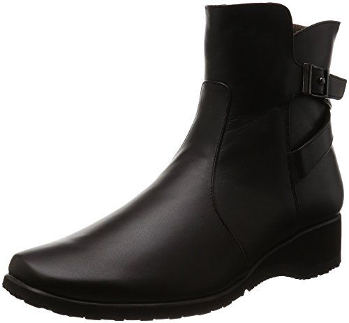 アシックスウォーキング ブーツ 本革 ファスナー付き 幅広3 E設計 レディース コニャック 24.0 cm 3 E