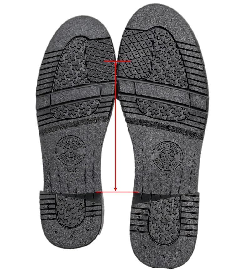 ワイルドウィング バイクブーツ ファルコン超厚底OD 50黒22.5 cmブラック